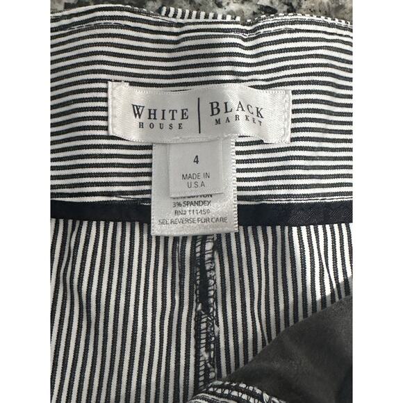 Women's Gray Express Shorts & Striped White House Black Market Shorts Size 4 - Picture 2 of 8